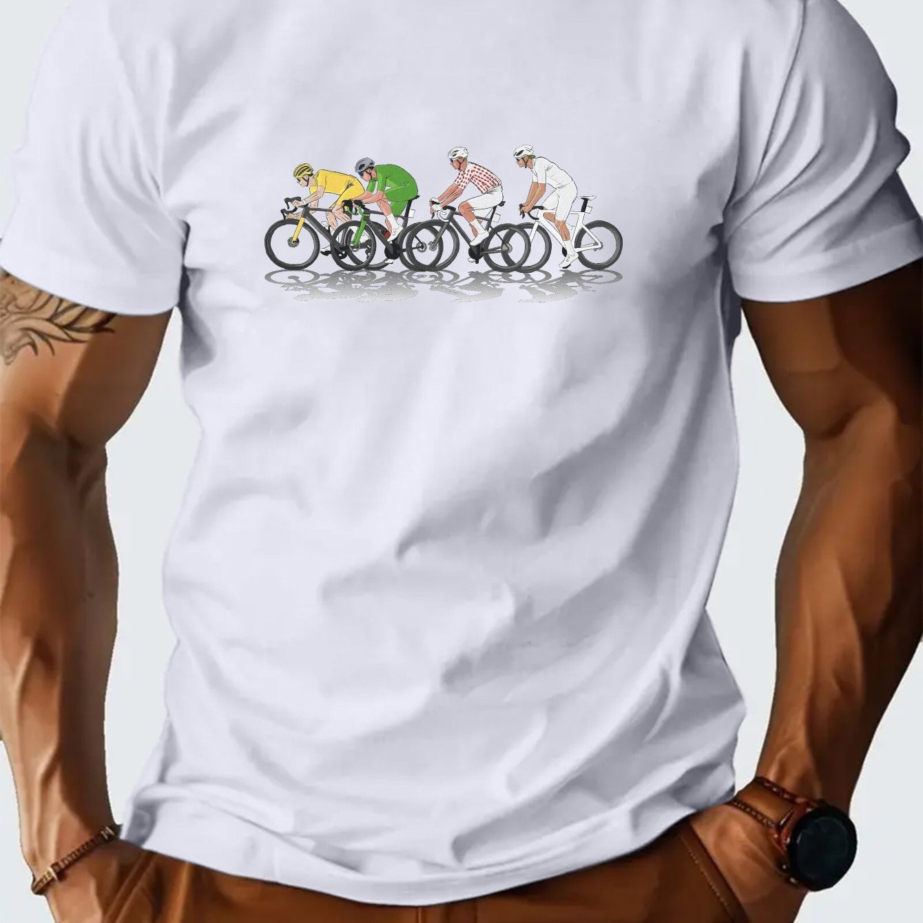 Vintage Cycling Gear - Kaus Balap Sepeda Prancis Kaus Penyerap