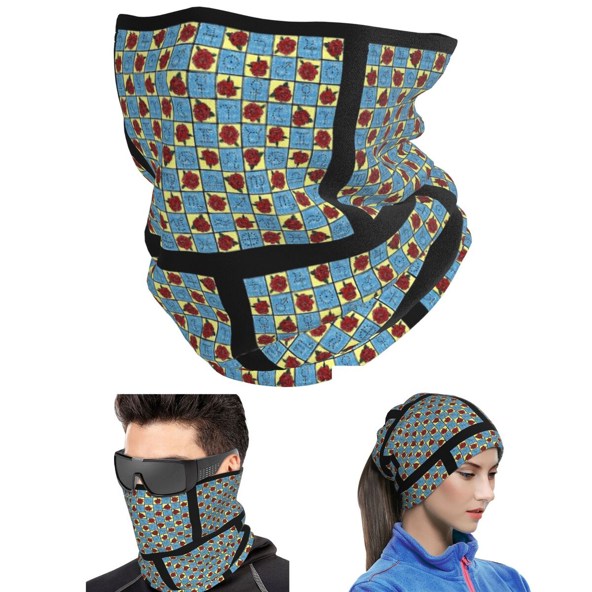 Cycling Face Mask - Selimut Tarot 9 Of Swords oleh