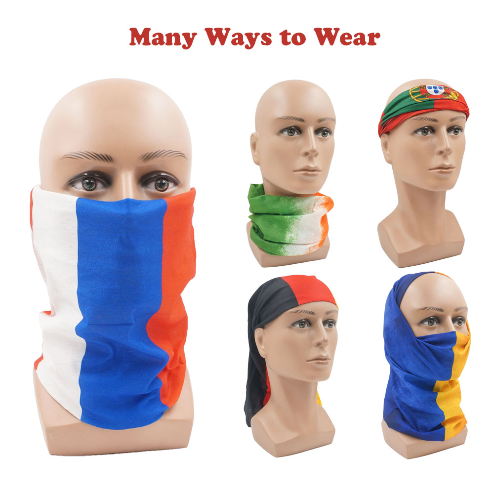 Cycling Gear Men - Bandana bendera nasional Gaiter Wajah &