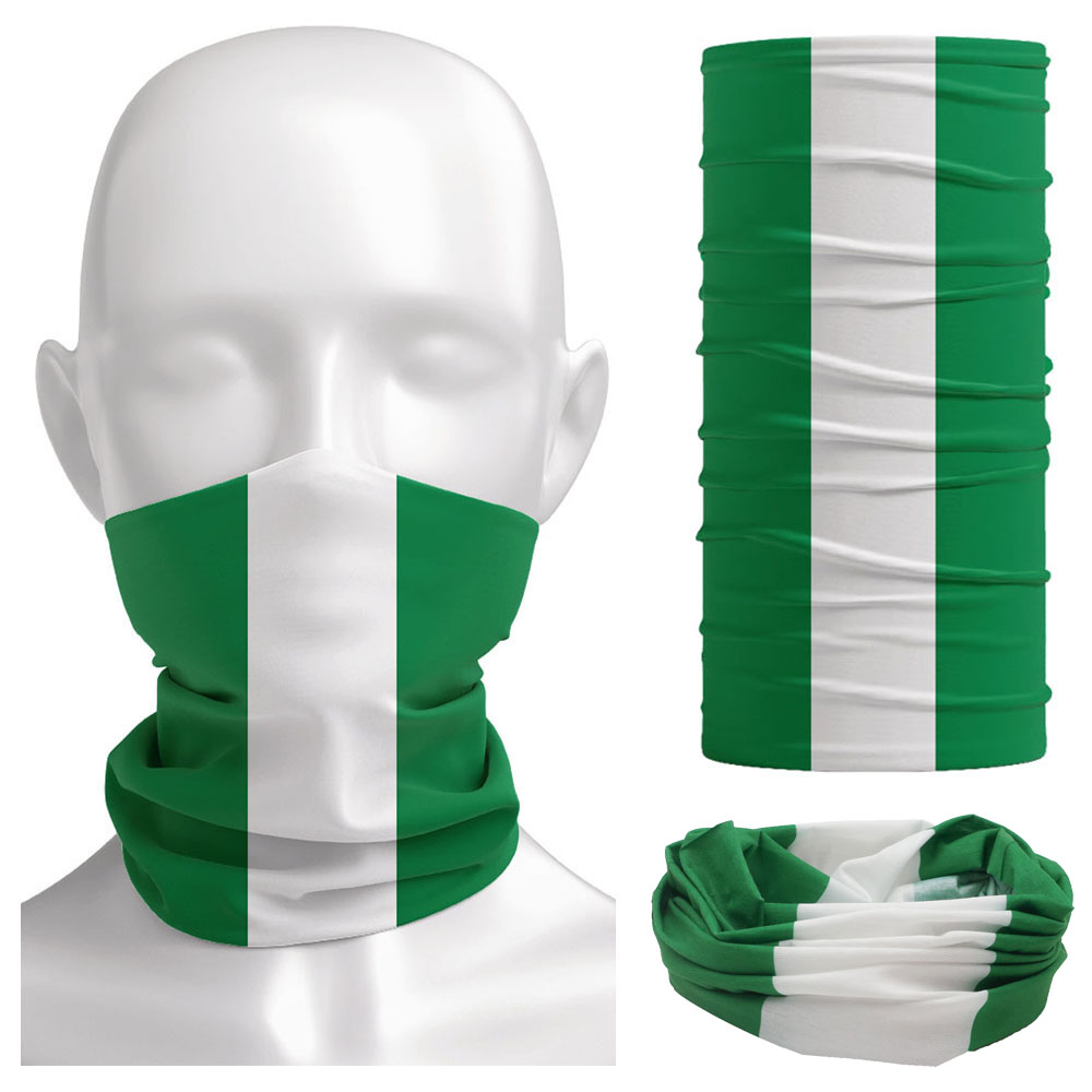 Cycling Gear Men - Bandana Bendera Nigeria Pelindung Kaki Leher