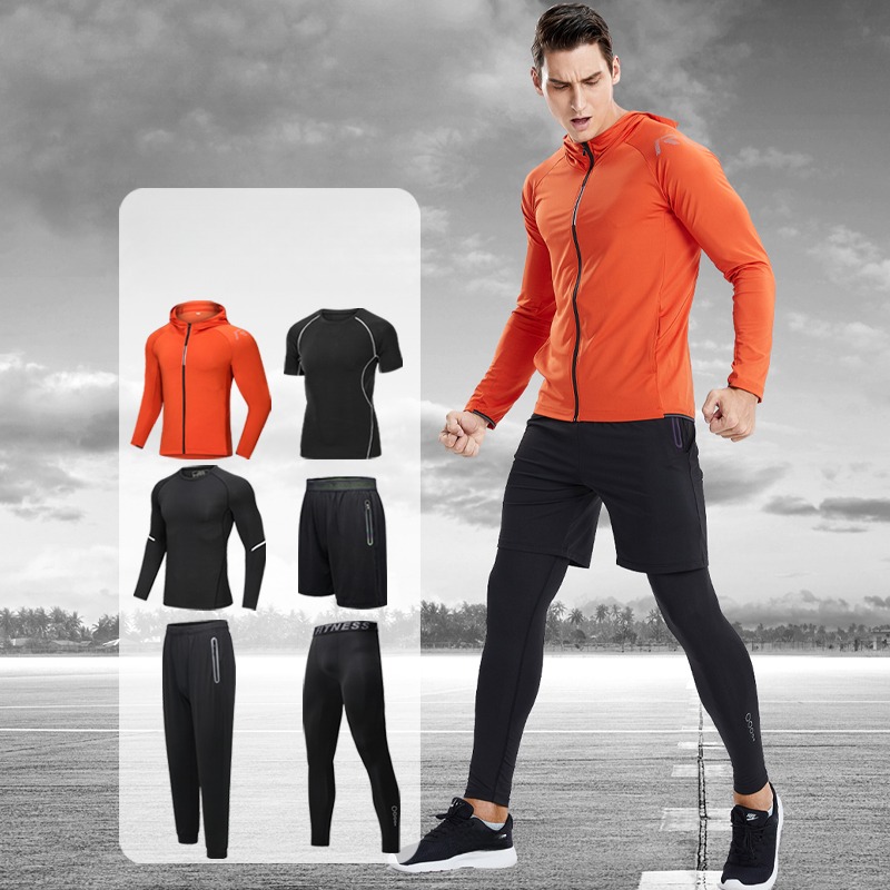 Cycling Gear Men - Setelan Olahraga Pria Luluesses 6-Potong, Pakaian