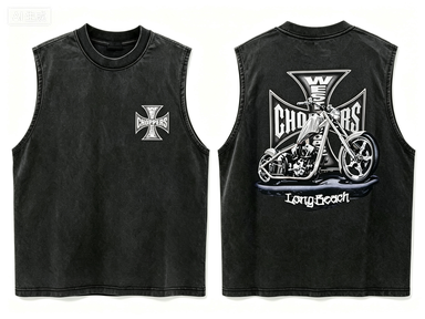 Vintage Cycling Gear - 2026 Kaos Tank Top Tanpa Lengan