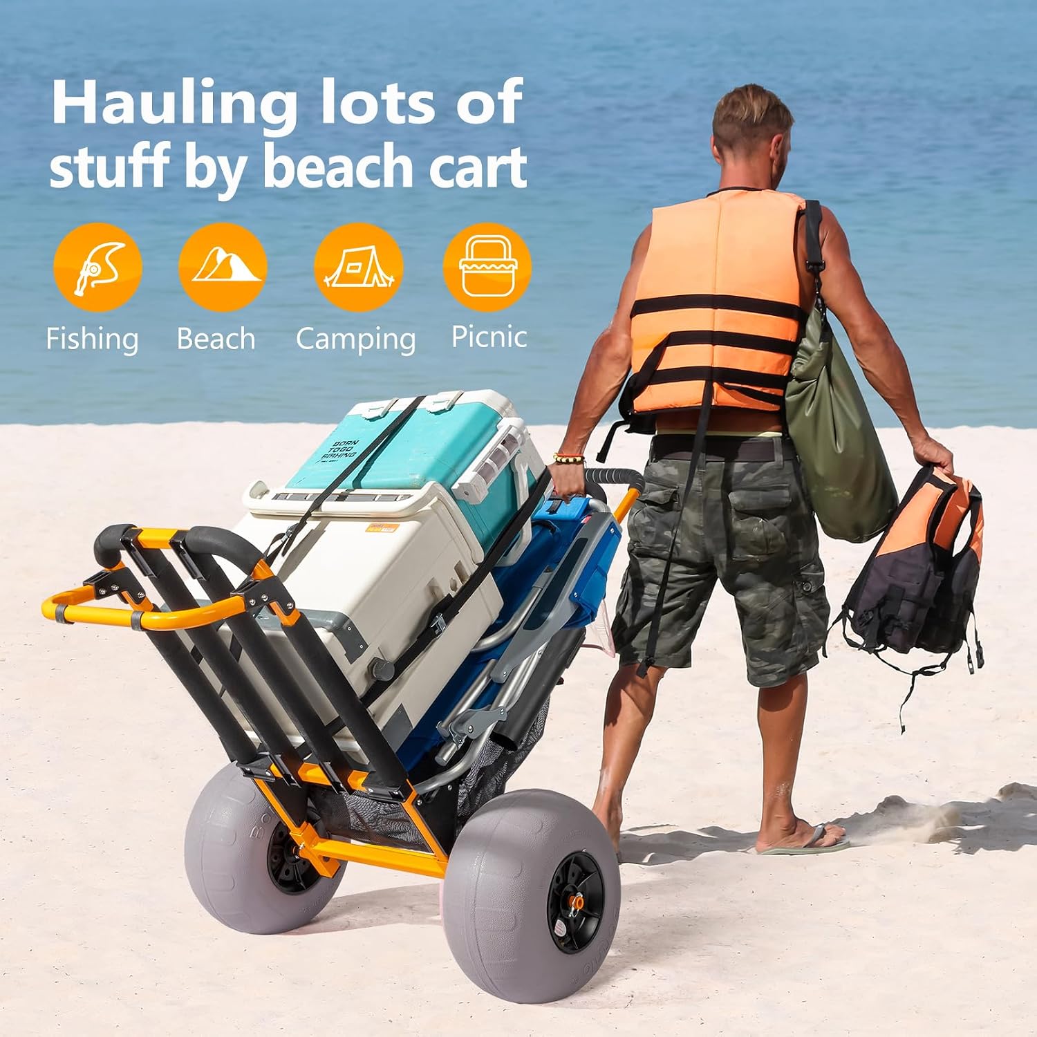 Kereta Pantai Bonnlo, Troli Pa - Water Bottle Holder ulasan dan harga
