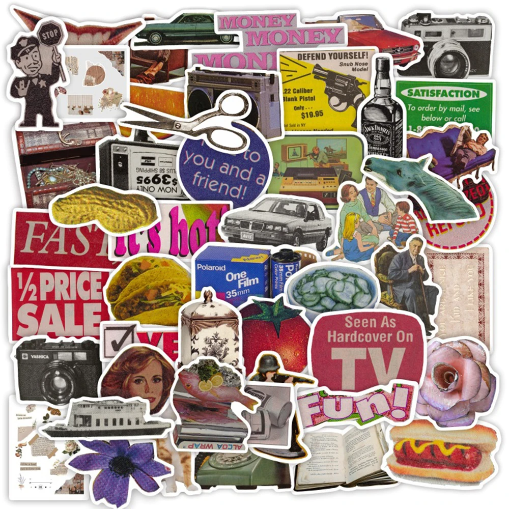 50pcs Stiker Grafiti Vintage D - Vintage Cycling Gear ulasan dan harga
